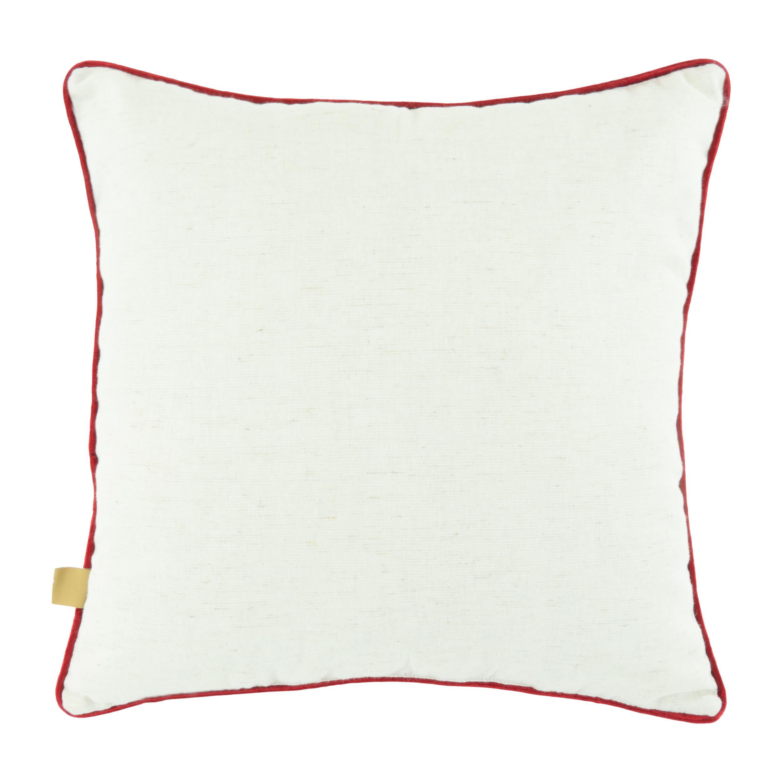 Winter Greetings Wreath 18X18 Throw Pillow