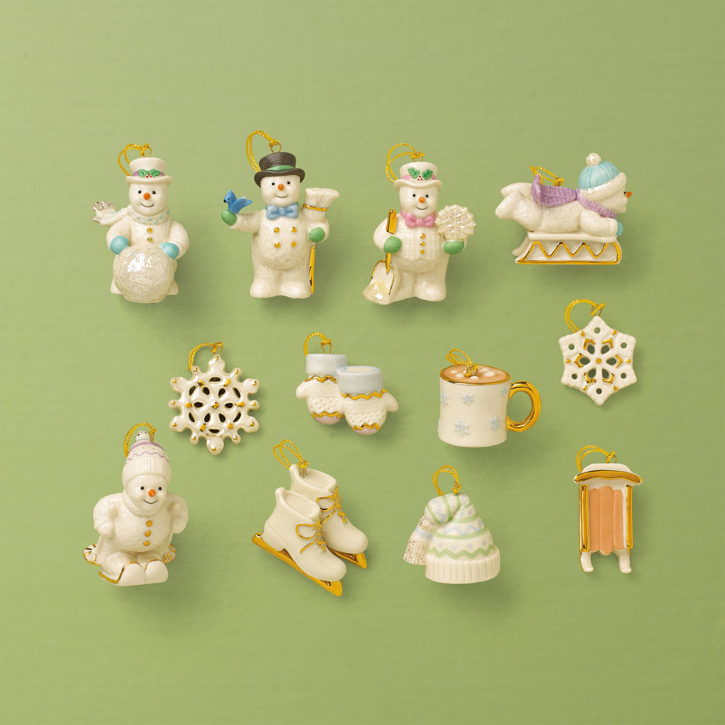 Snow Pals Christmas 13-Piece Ornament & Tree Set