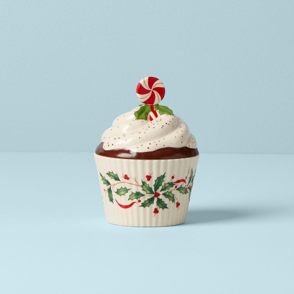 Holiday Bakeshop Cupcake Candy Dish
