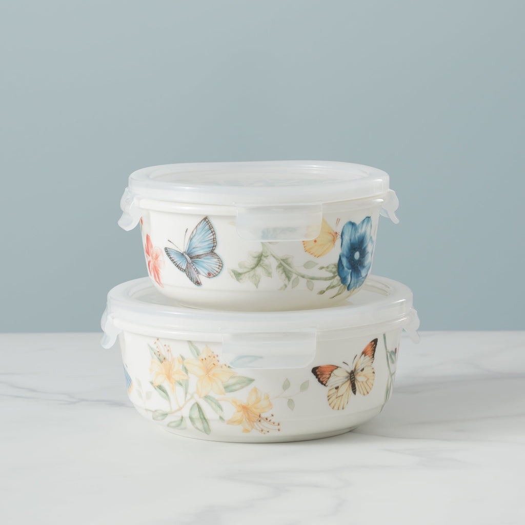 Butterfly Meadow Large Round Container
