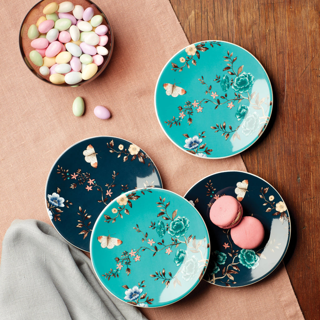 Sprig & Vine Tidbit Plates - Set of 4