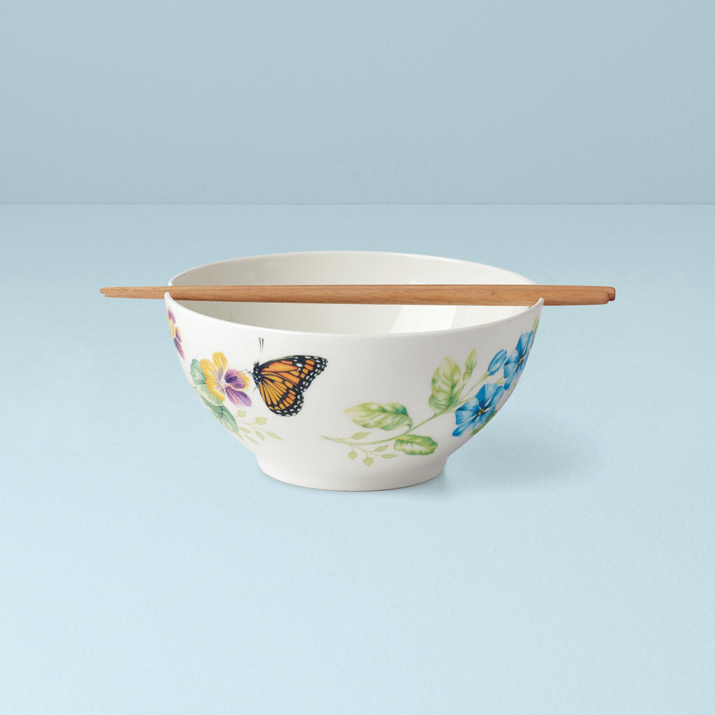 Butterfly Meadow Bowl & Chopsticks