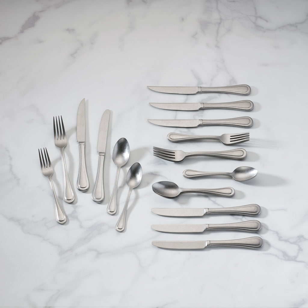 Textured Neutrals 24 Piece Flatware Set