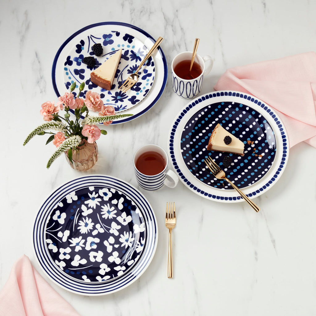Floral Way Accent Plates - Set of 4