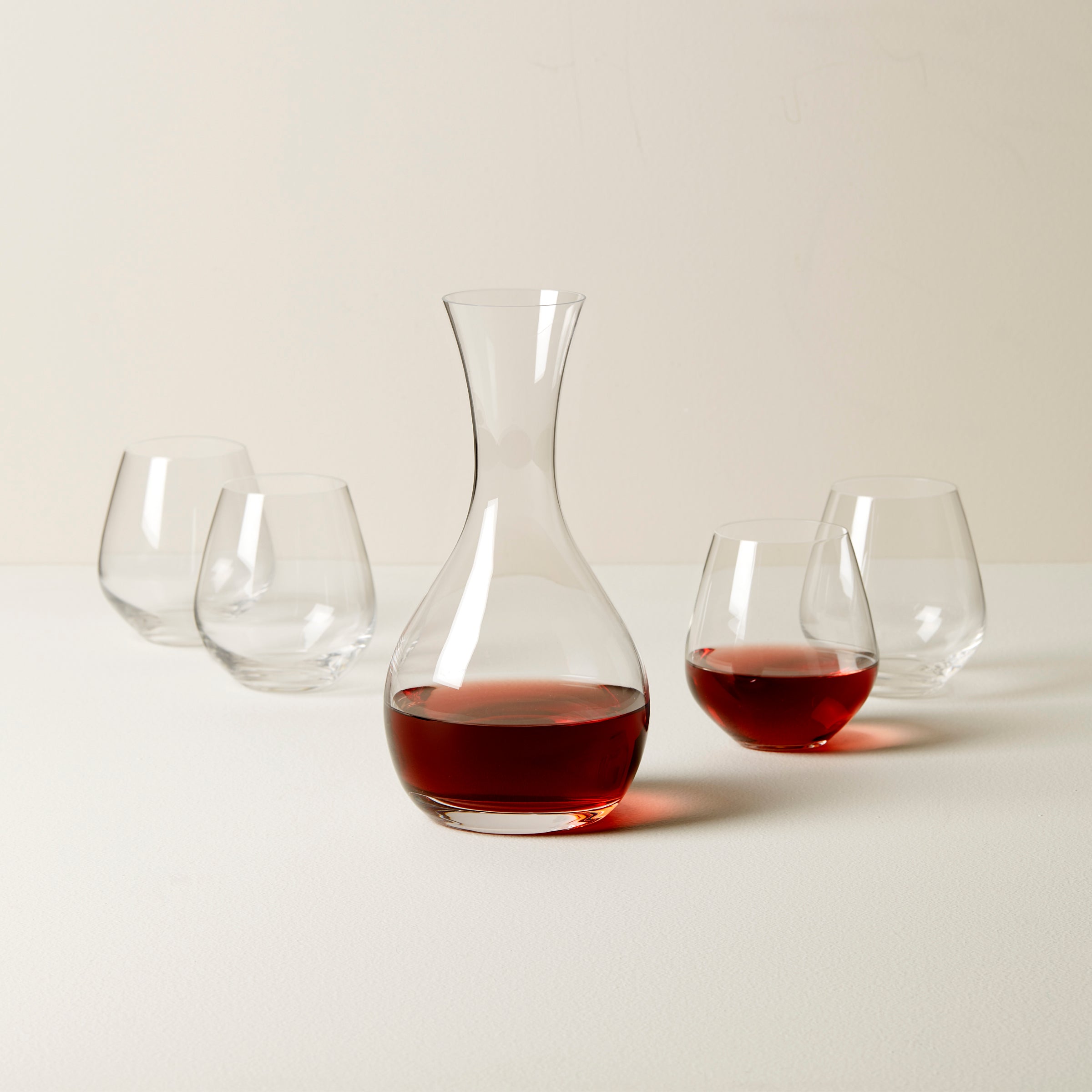Tuscany Classics Decanter & Stemless Wine Glass Set