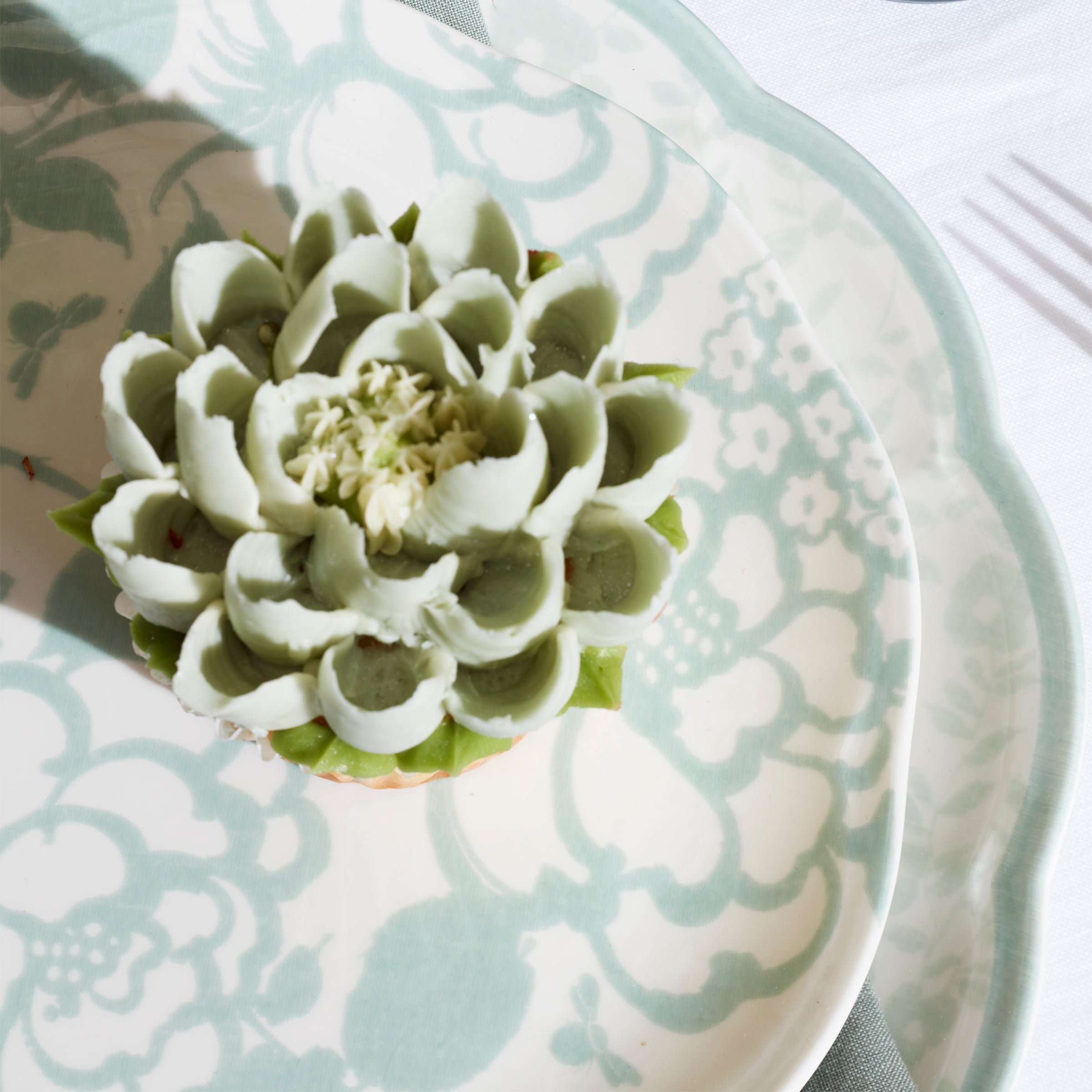 Butterfly Meadow Cottage Sage Accent Plates - Set of 4