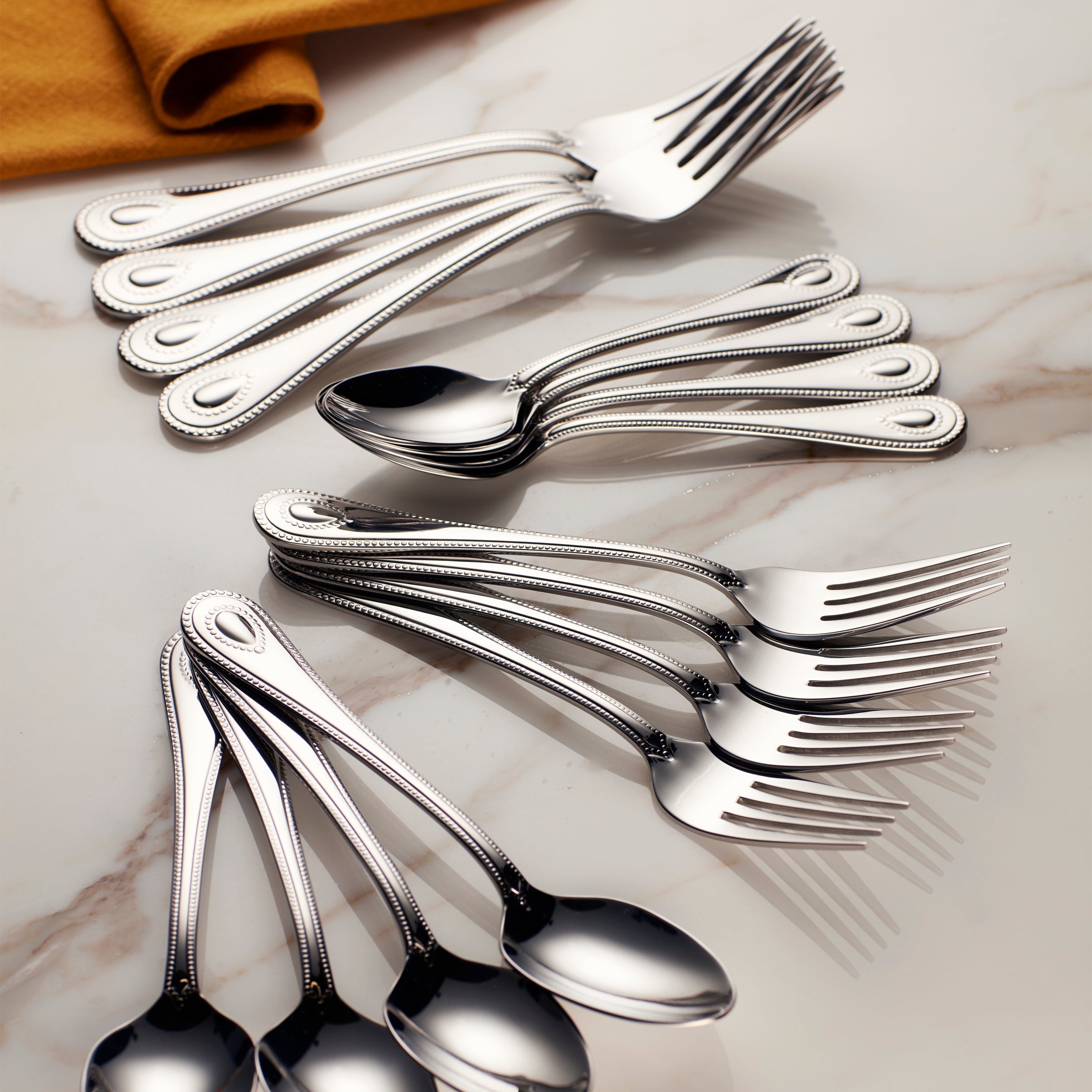 French Perle Dinner Spoon - Set of 4