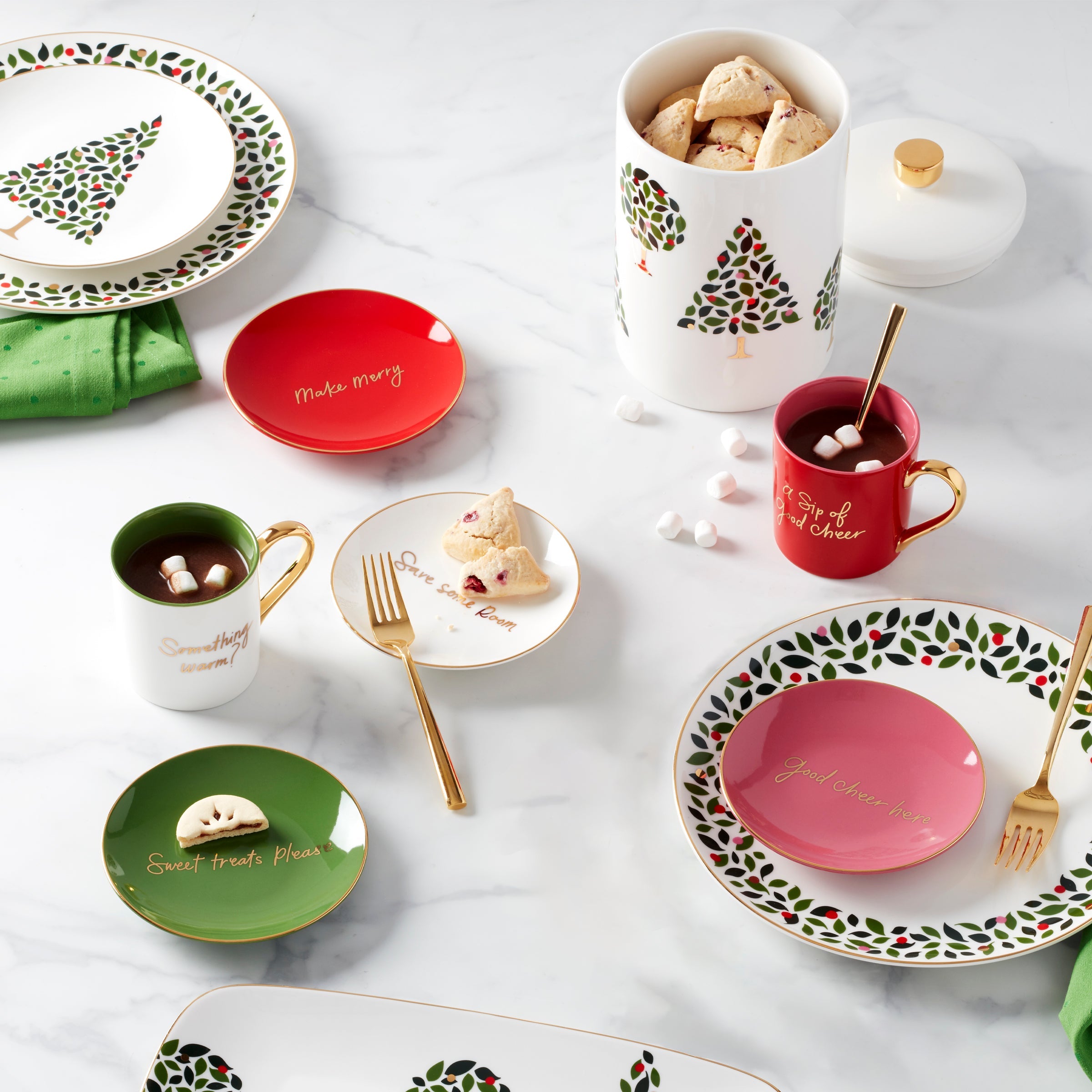 Evergreen Dinner Plates - Set of 4