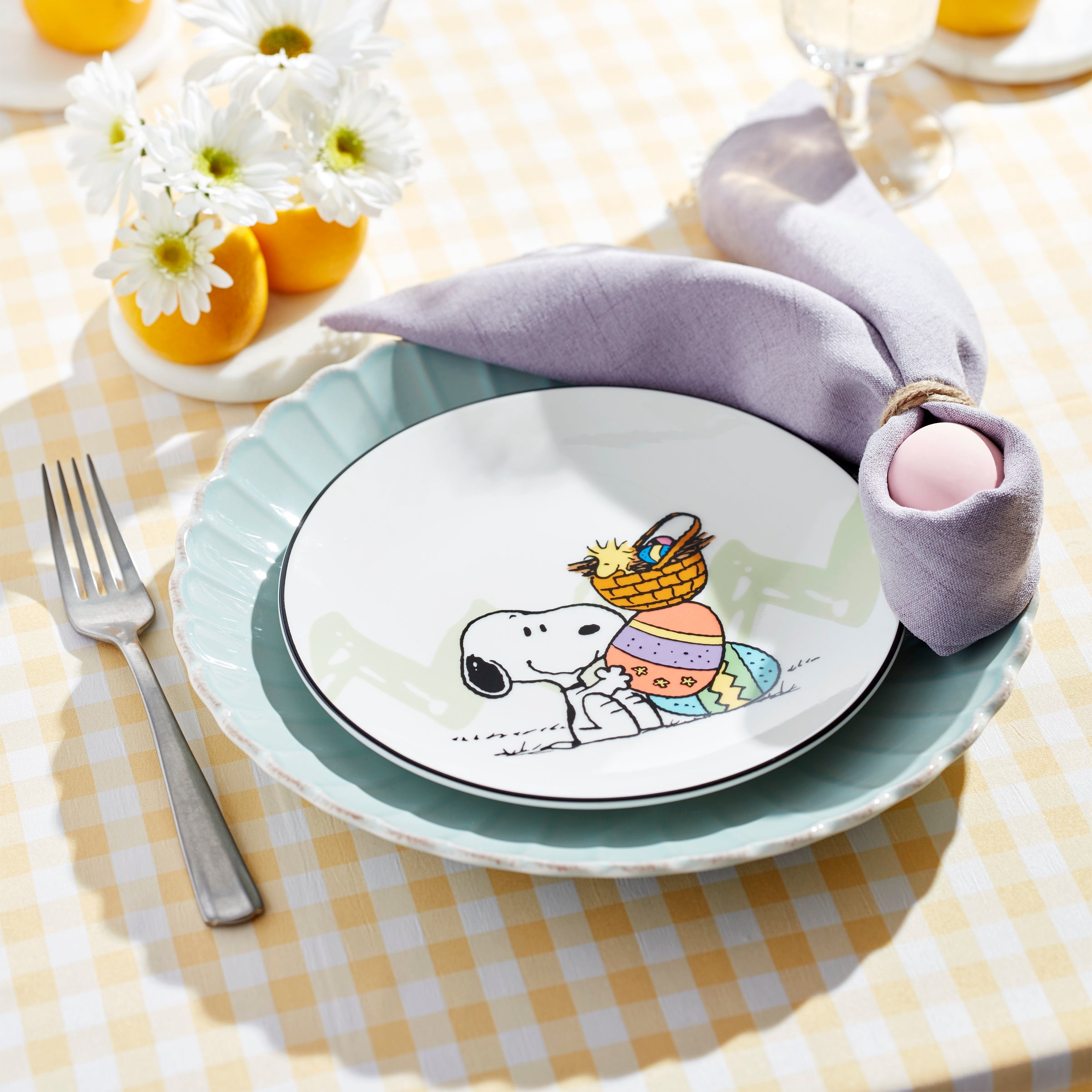 Snoopy Easter Accent Plates - Set of 4