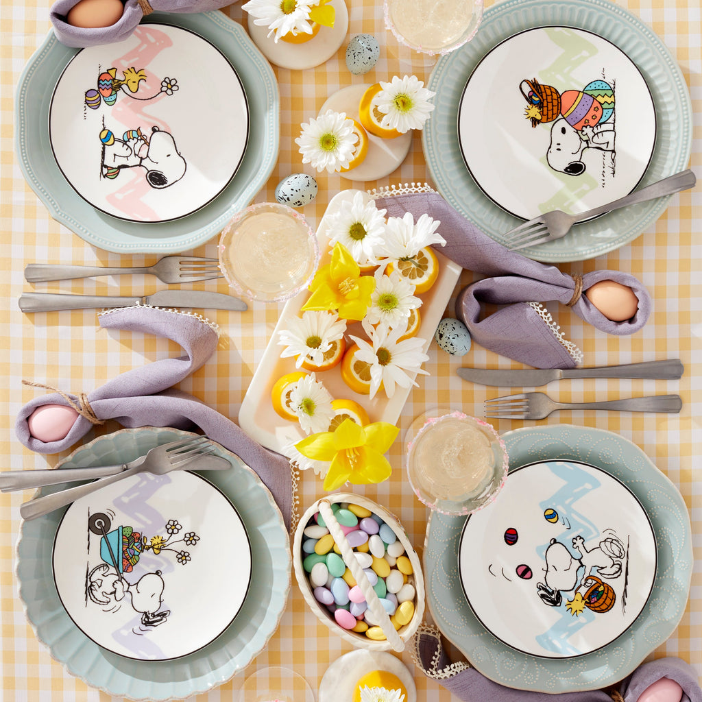 Snoopy Easter Accent Plates - Set of 4