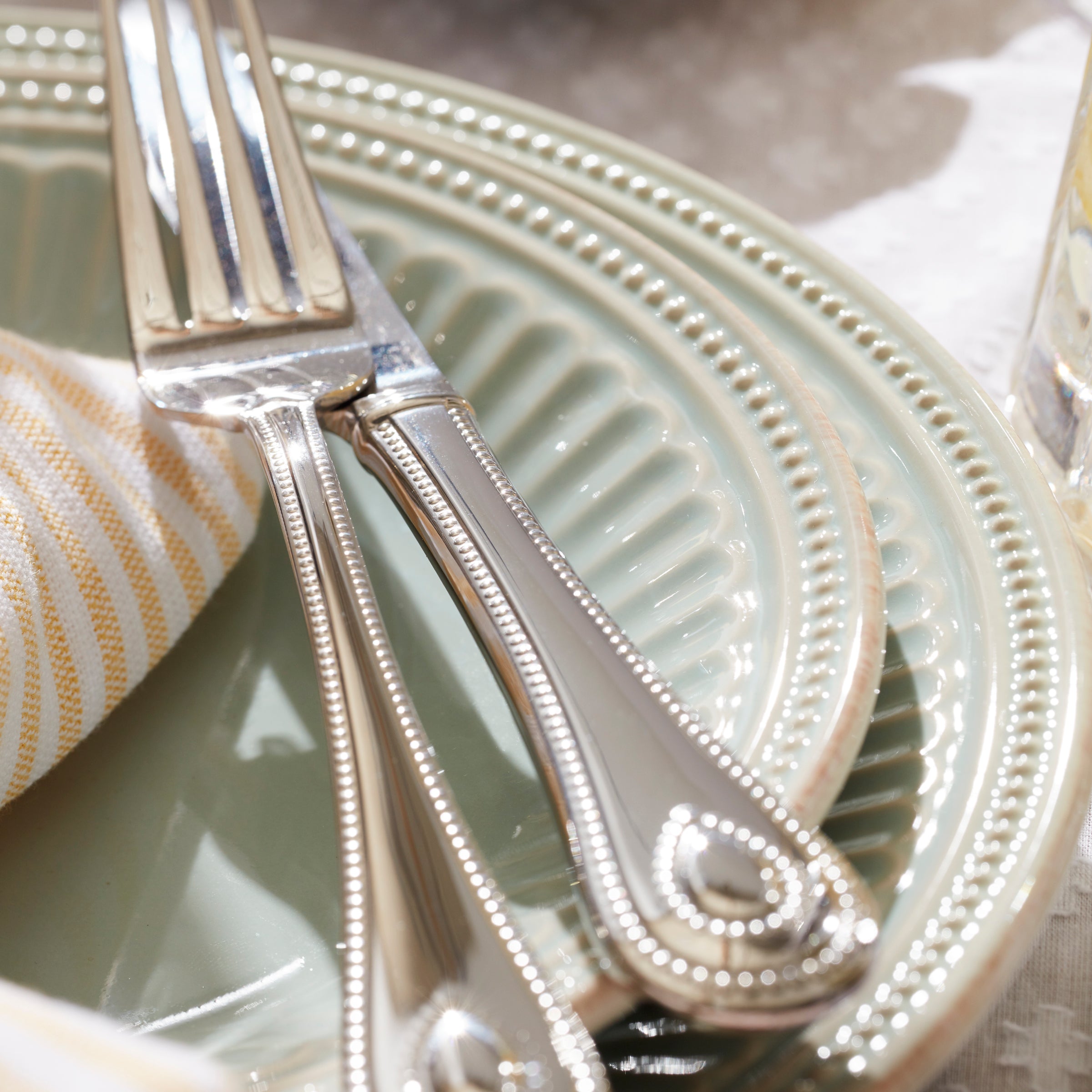French Perle Dinner Fork - Set of 4